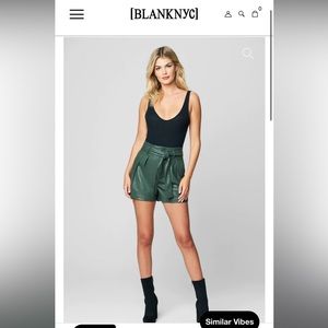 BlankNYC As You Said Faux Leather High Waisted Paperbag Waist Shorts